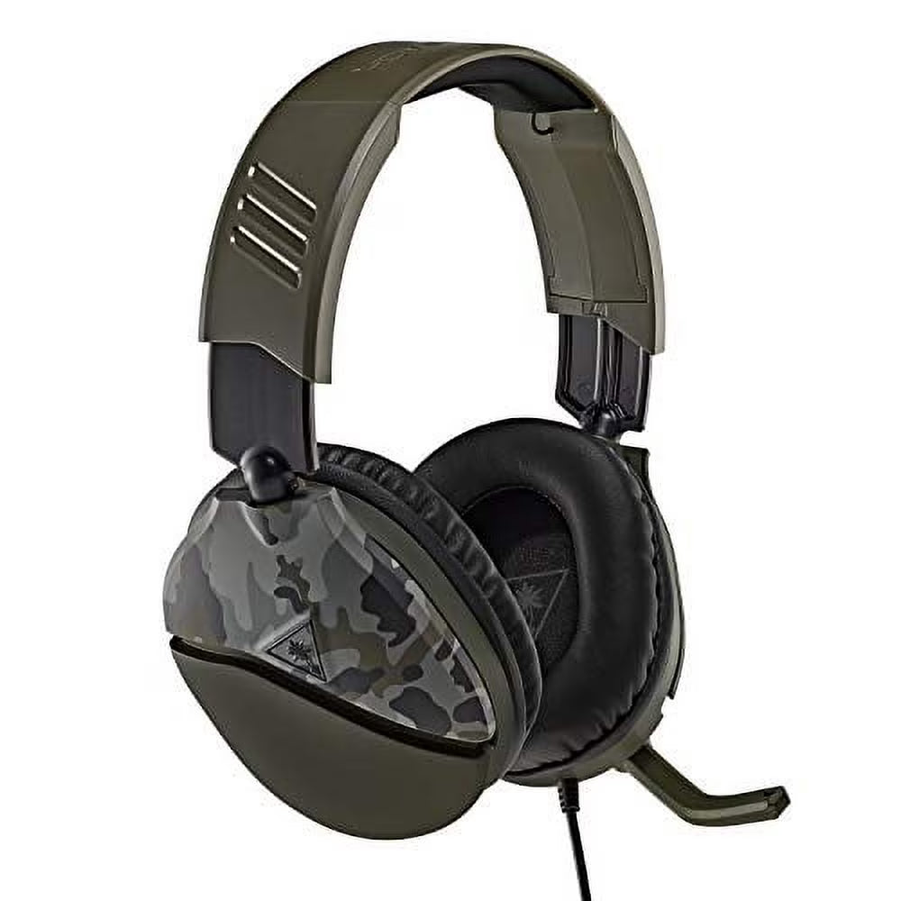Green Camo Multiplatform Gaming Headset with 3.5mm Flip-to-Mute Mic, 40mm Speakers M519802