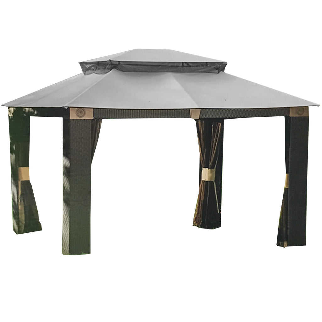 Slate Gray Replacement Canopy Top Cover for 10' x 12' Gazebo I173