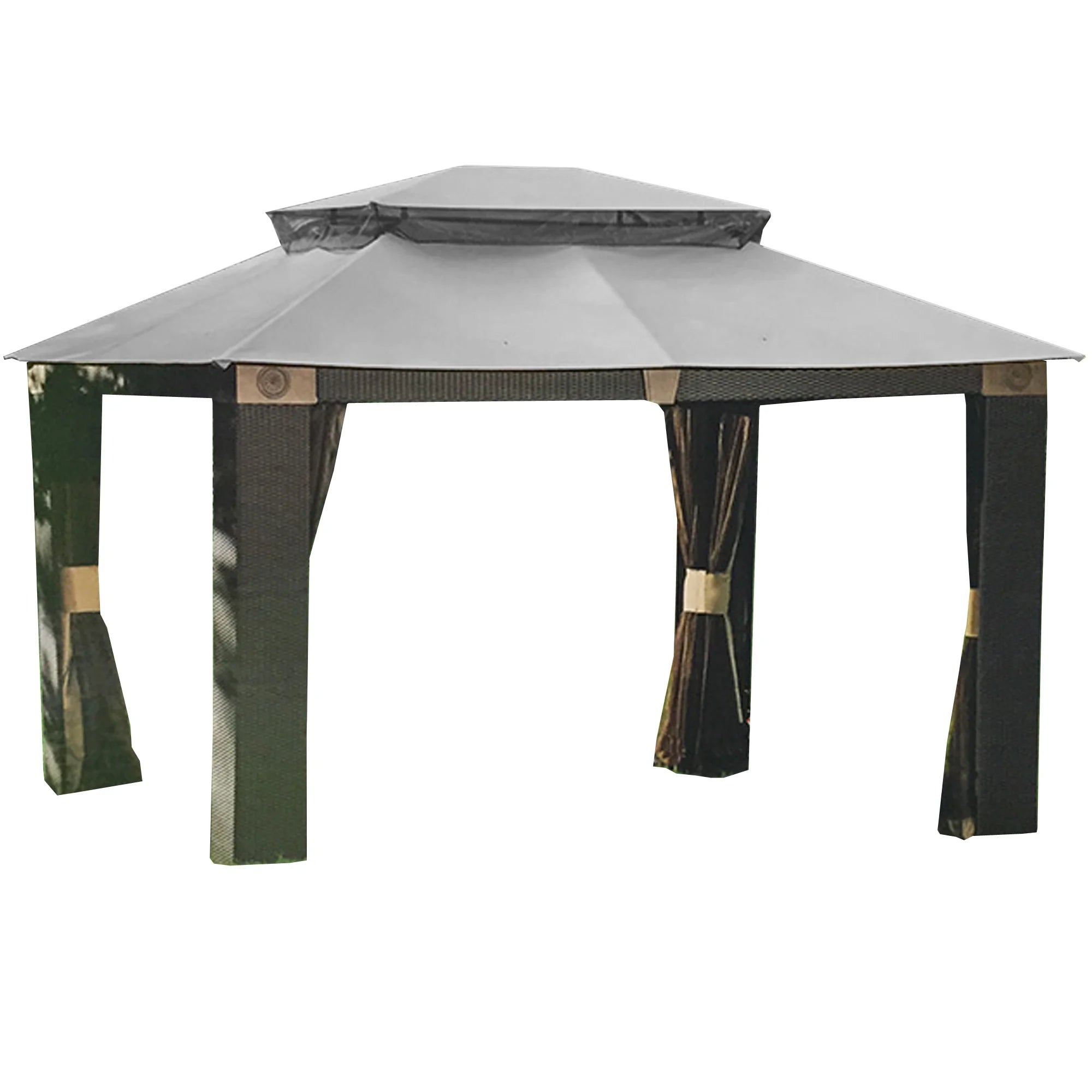 Slate Gray Replacement Canopy Top Cover for 10' x 12' Gazebo I173