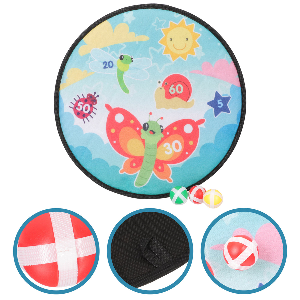 Kids Dart Board with Sticky Balls Toy C37105