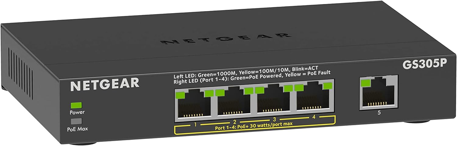 16-Port PoE Gigabit Ethernet Plus Switch with 15 x PoE+ @ 231W, 1 x 1G SFP Port V353