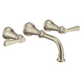 Brushed Nickel Wall Mounted Bathroom Faucet Q4602