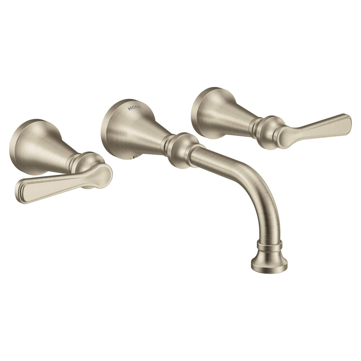 Brushed Nickel Wall Mounted Bathroom Faucet Q4602