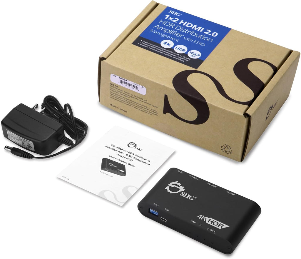 4K 1x2 HDMI Splitter with EDID Management M680