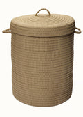 Solid Cafe Tostado 16x16x24 Hamper W Lid E459