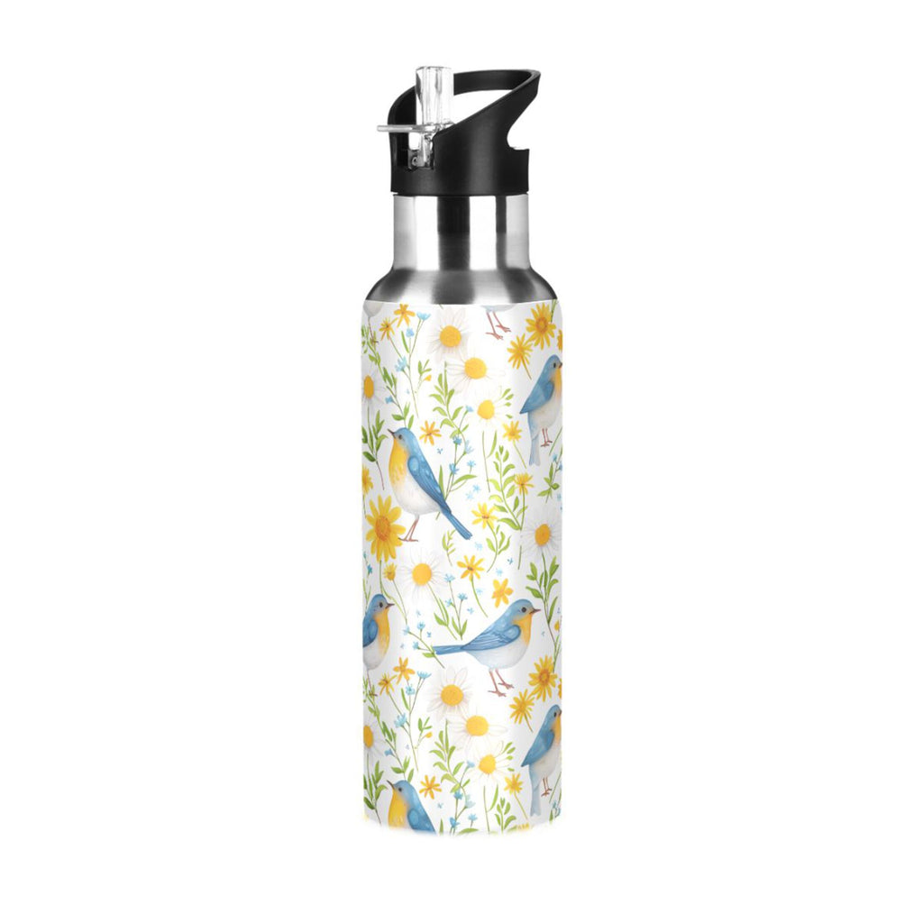 20 oz Insulated Stainless Steel Water Bottle with Straw Lid R518