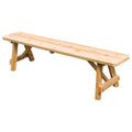 Red Cedar Backless Bench 8ft E44687