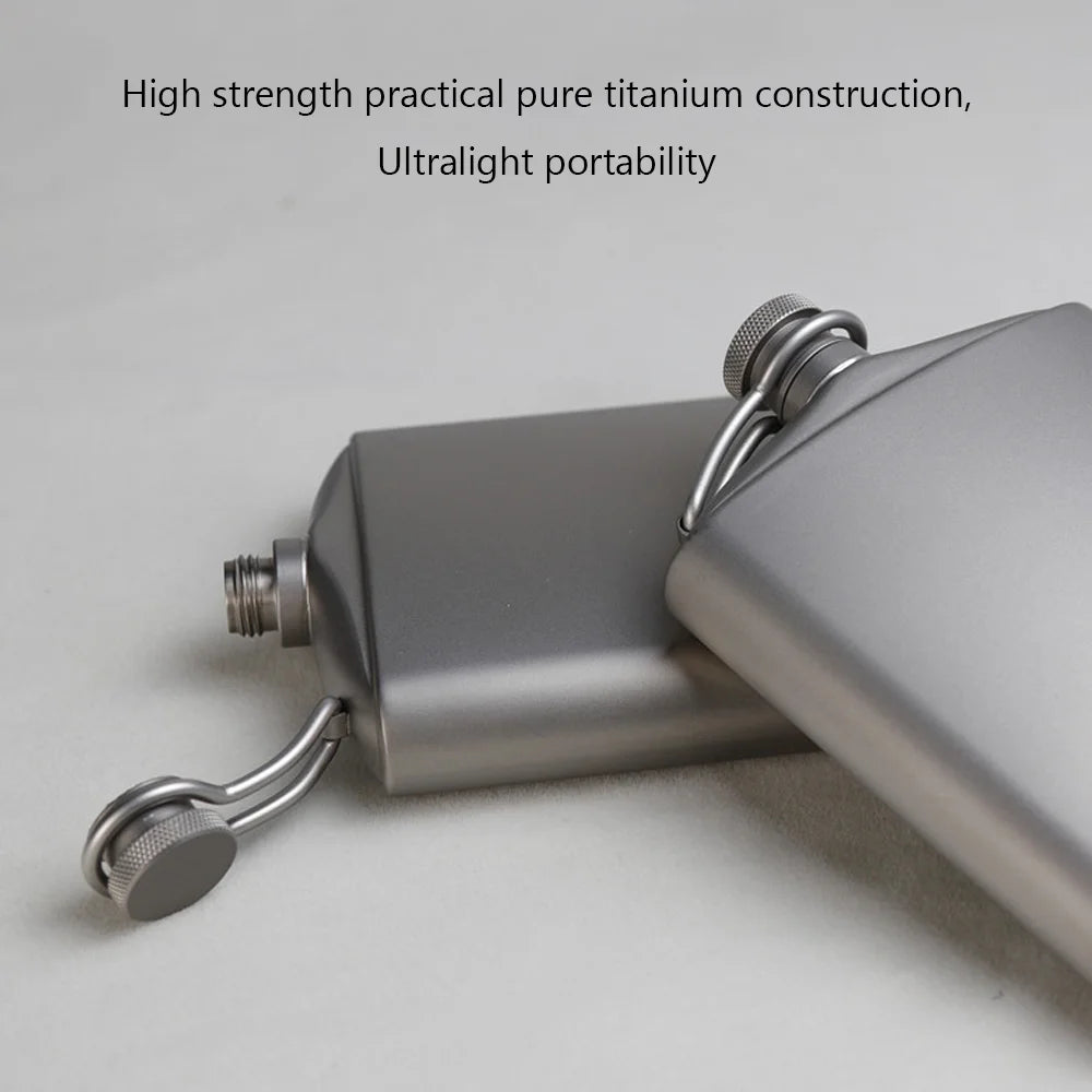 Hydration Flat Bottle with Screw Cap Clip T24826