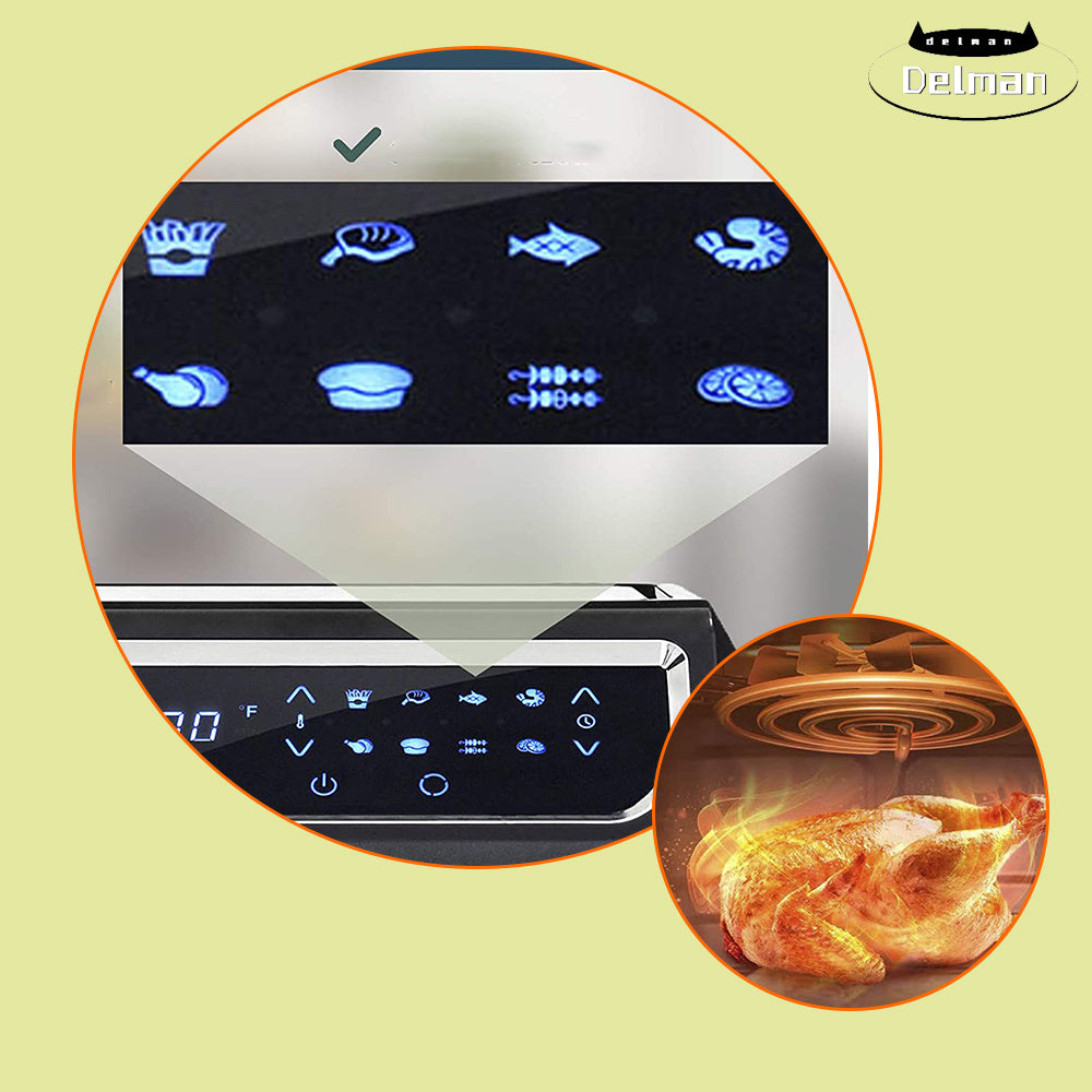 Digital Air Fryer Oven with 8 Cooking Presets H246