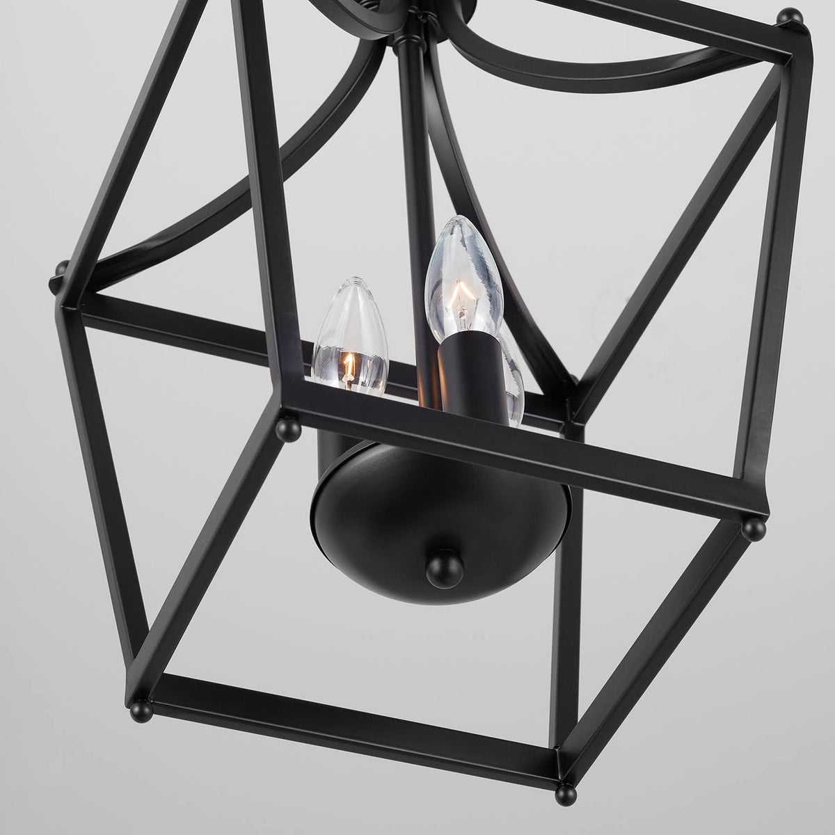 Matte Black 3 Light Foyer A77728