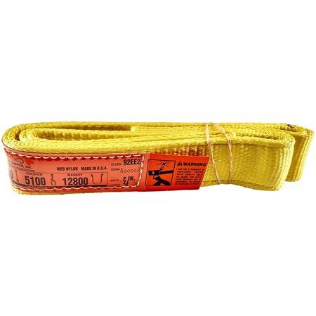 Nylon Lifting Slings, Eye & Eye, Heavy Duty A603085