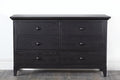 6 Drawer Double Dresser, Black D1401
