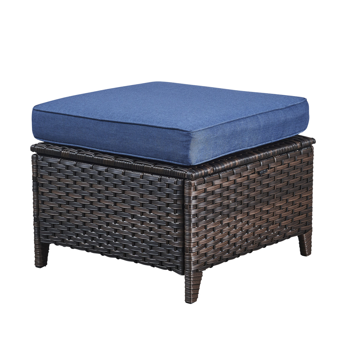 Blue 7Pcs Outdoor Rattan Patio Furniture Set with Cushion A33364