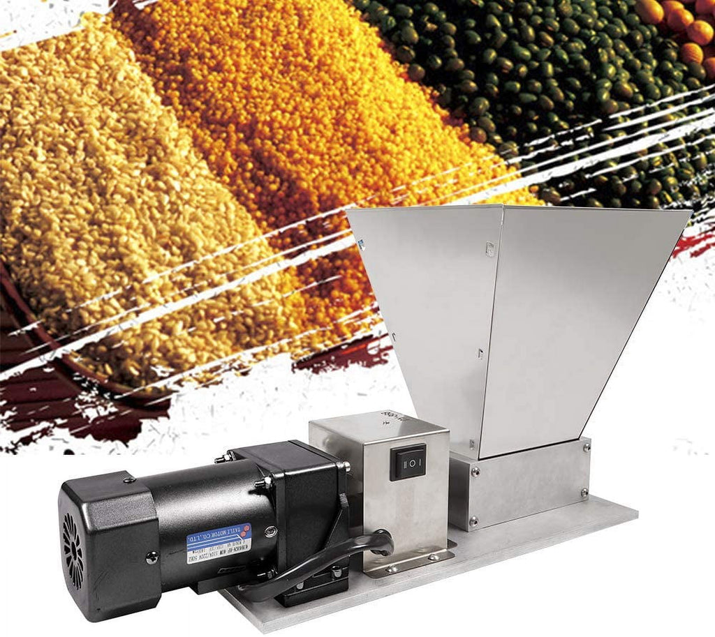 Grain Grinder Malt Mill 110V 40W Stainless Steel L47615