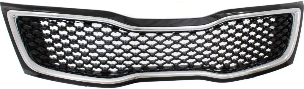 Black Grille Assembly with Chrome Molding M14519