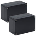2 Pack Waterproof Plastic Junction Box ABS IP65 Electronic Project Case Power Enclosure 3.94 x 2.68 x 1.97 inch P52293