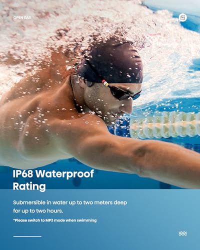 IP68 Waterproof Bone Conduction Headphones with 32G Memory D3063