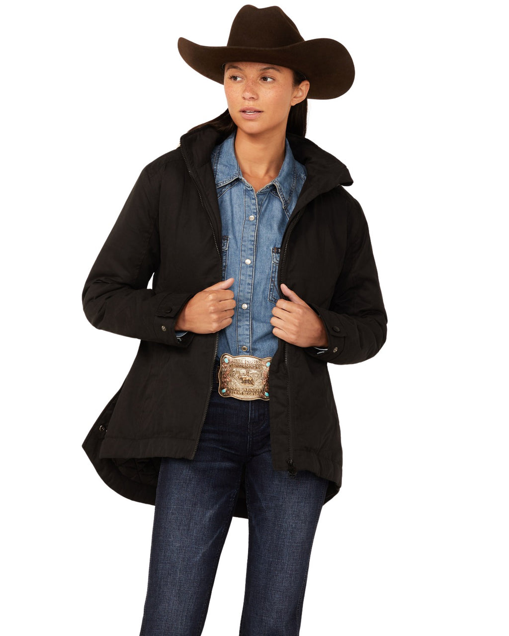 Berber Lined Hooded Hattie Jacket Black X-Large Z42771