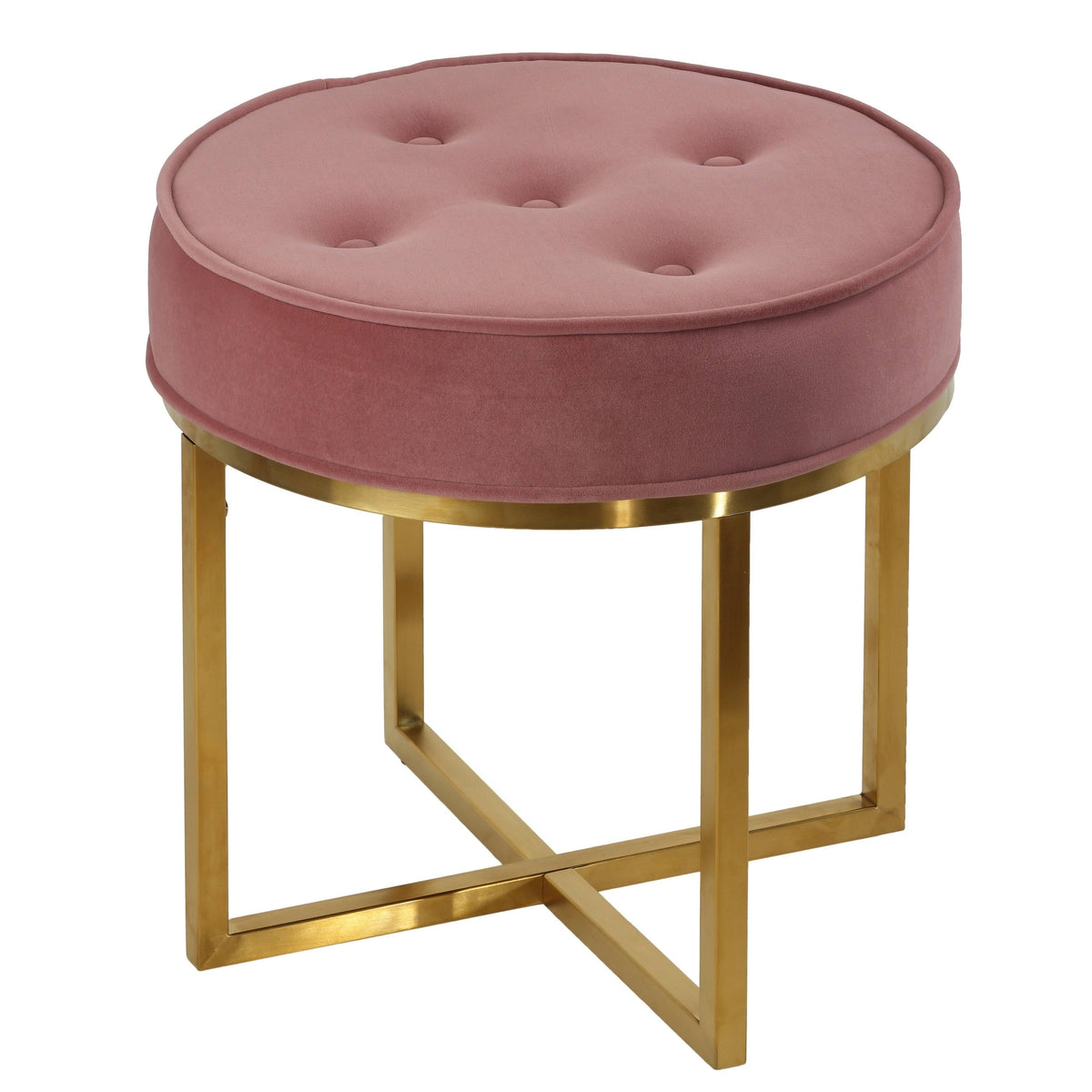Pink Round Ottoman Q143950