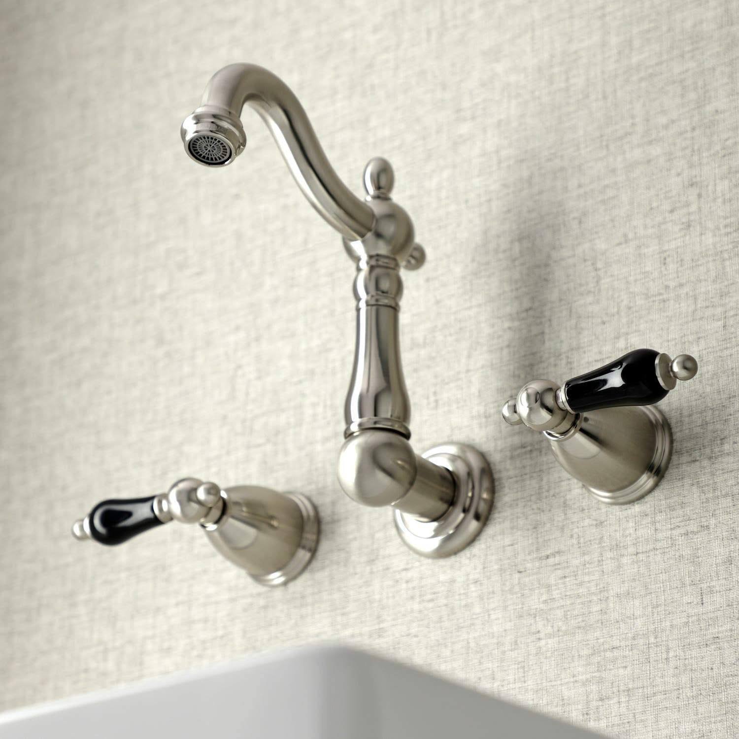 Antique Brass Wall Mount Bathroom Faucet R116560