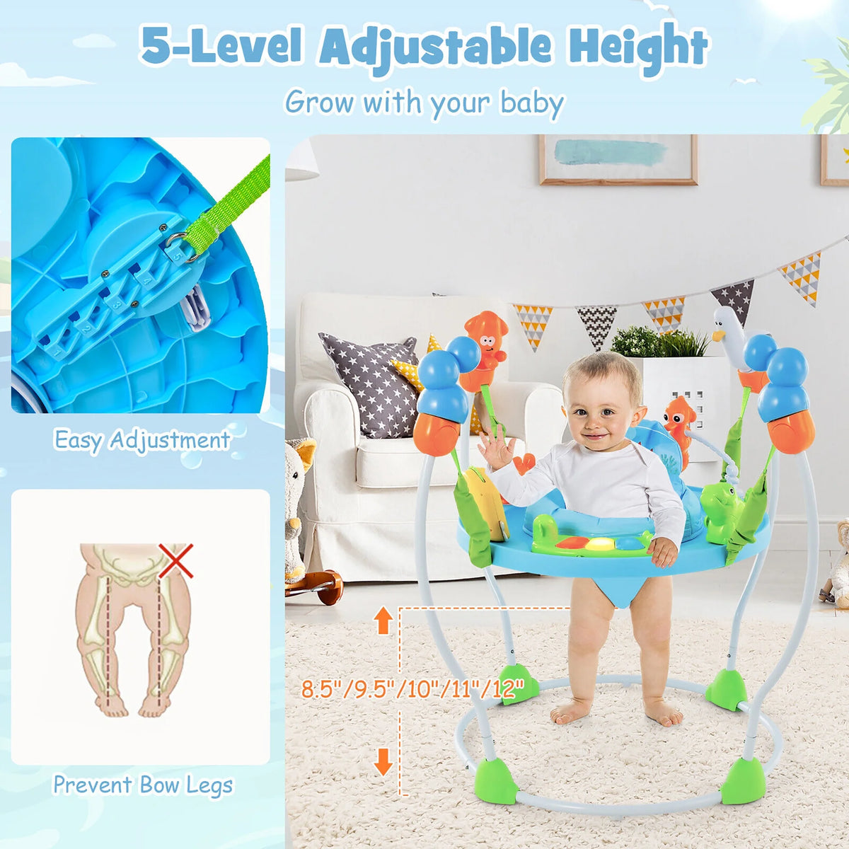 Underwater World Themed Baby Bouncer F523