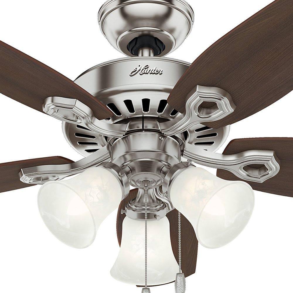 Brushed Nickel 42-Inch Ceiling Fan with Five Blades C6880