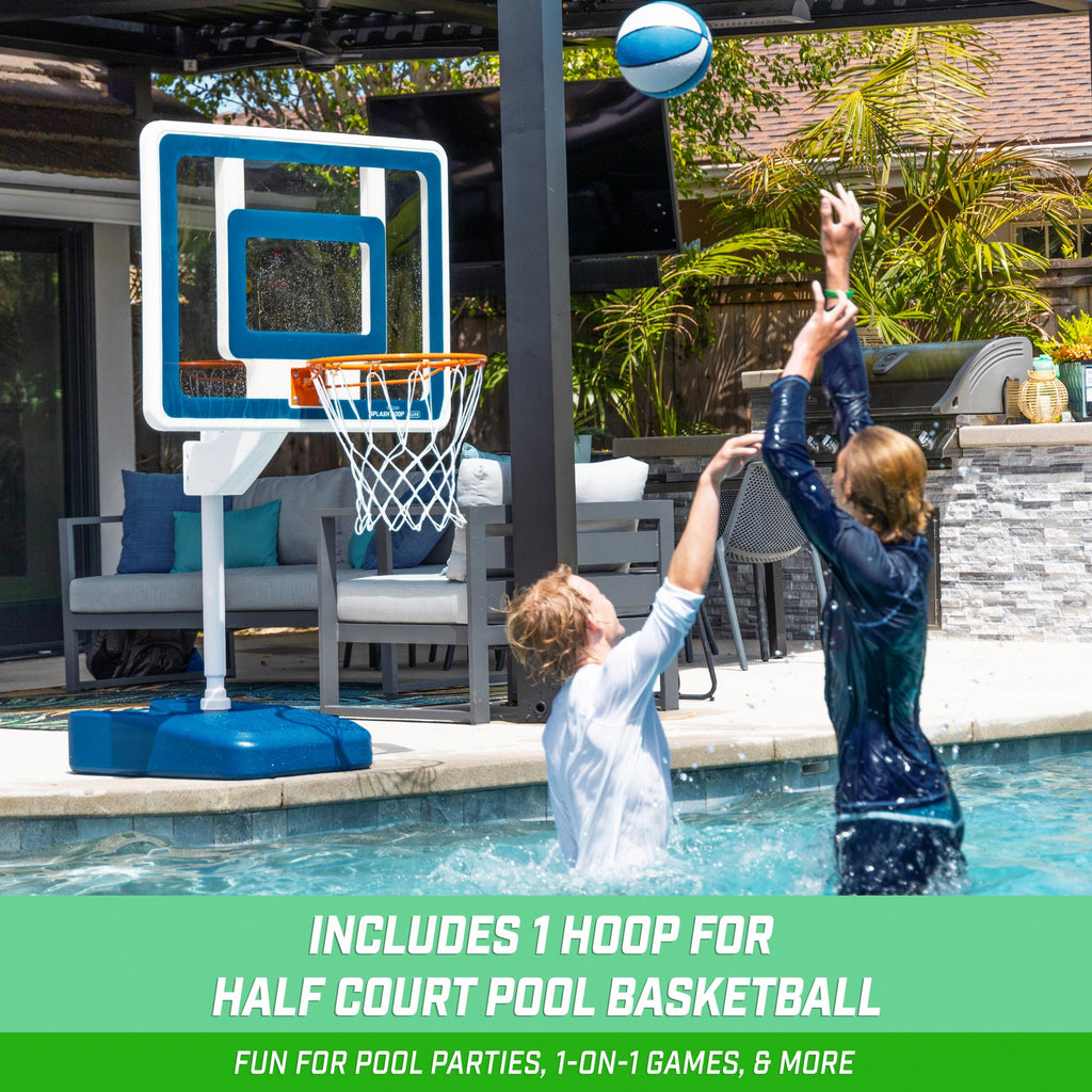 2-in-1 Pool Basketball & Volleyball Game Set T45279