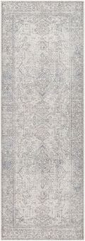 Navy Cream Runner Area Rug W22451