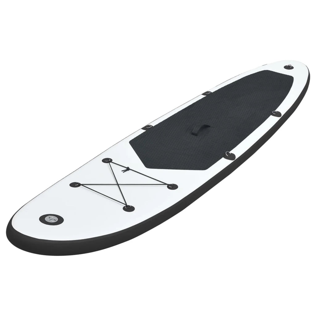 Inflatable Paddleboard Set Black and White B777