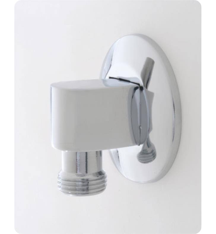 Satin Copper 90 Degree Water Supply Elbow with Escutcheon Q157