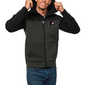 Black/Charcoal Full-Zip Hoodie O162080