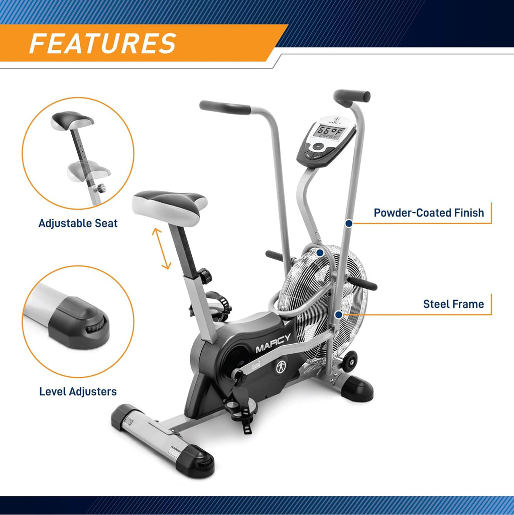 Black Upright Fan Bike D93465