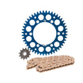 Blue Rear Sprocket and Race Chain for KTM 200 EXC M914