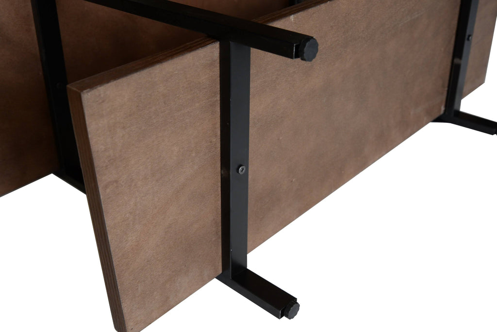 Walnut Brown 3 Shelf Etagere Bookcase B928