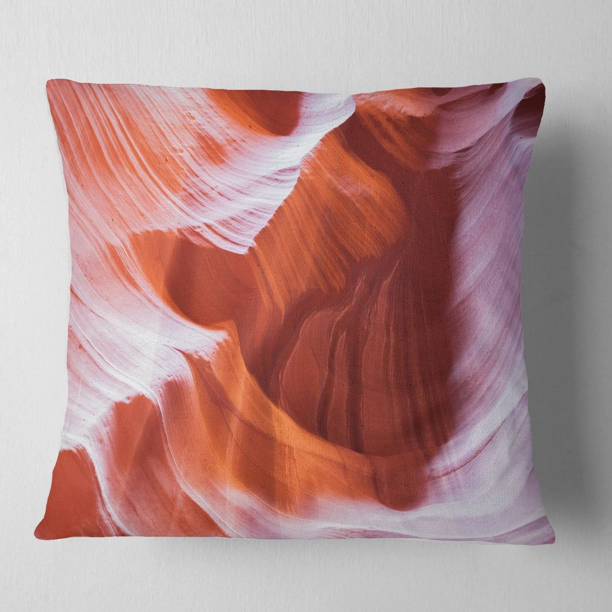 Brown Landscape Photography Throw Pillow N114