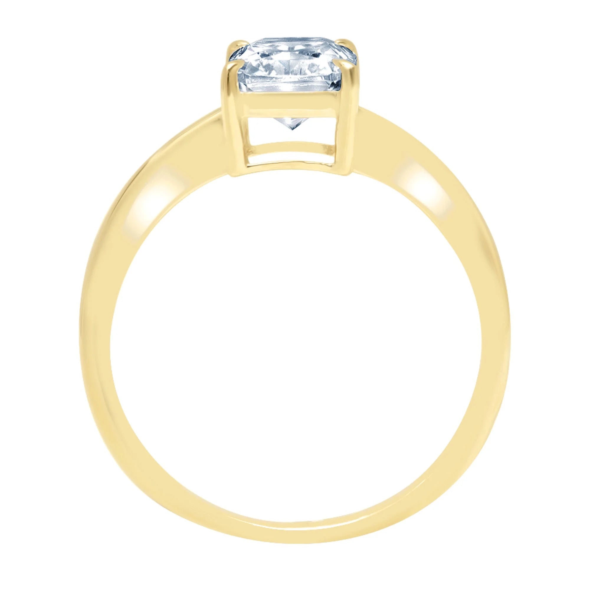 18K Yellow Gold Solitaire Ring M83256