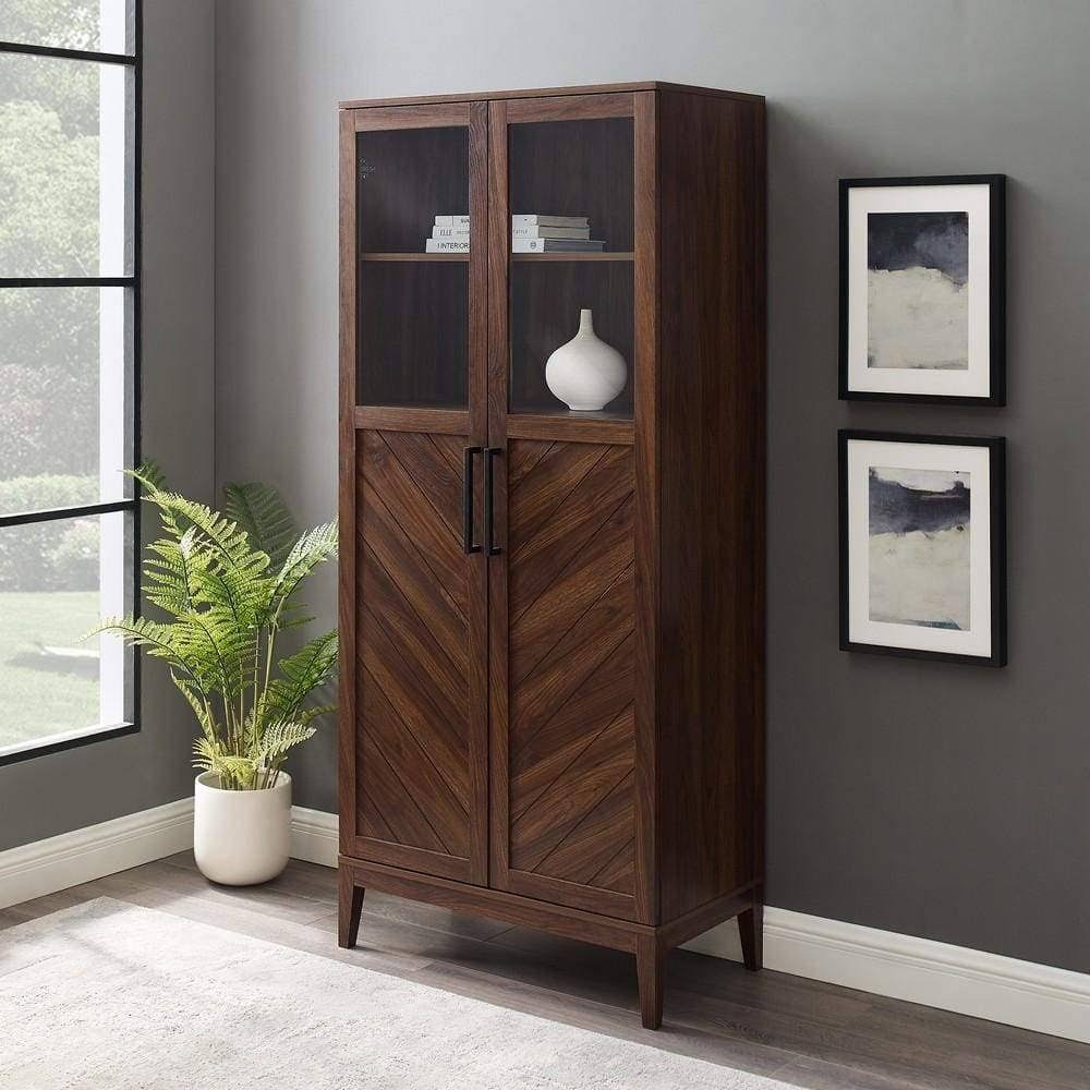 Dark Walnut Storage Cabinet S48127