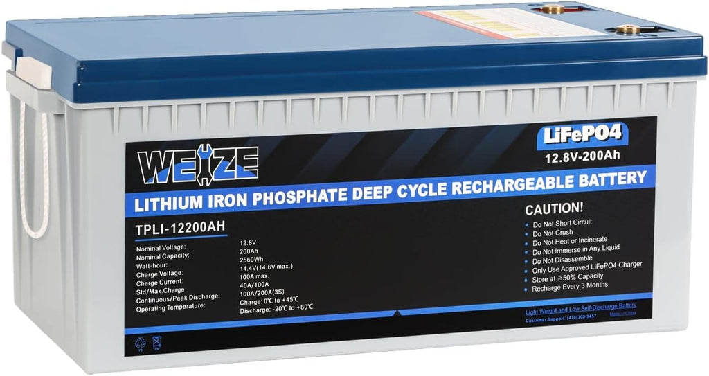 12V 200Ah LiFePO4 Lithium Battery with Smart BMS C10033