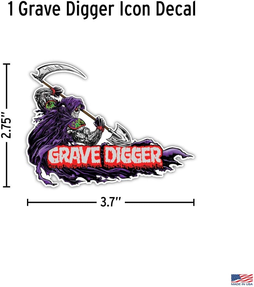 Set of 2 Vinyl Monster Truck Decals F31911