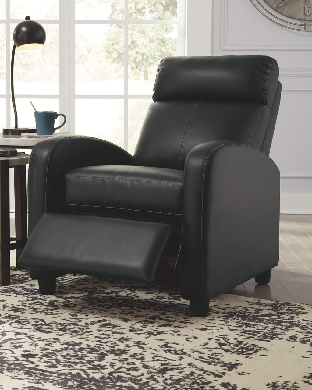 Black Low Leg Recliner J27018