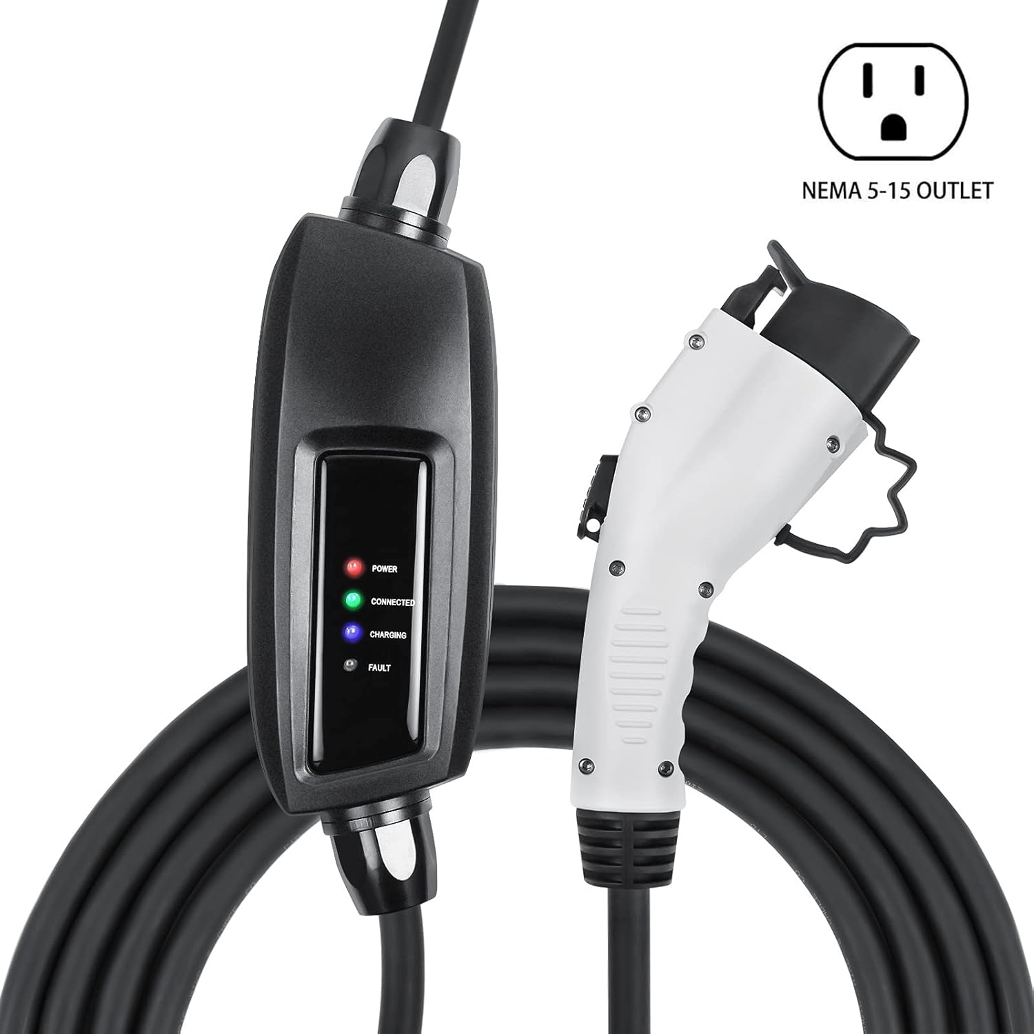 110V 16 Amp Level 1 EV Charger with 21ft Extension Cord F866327