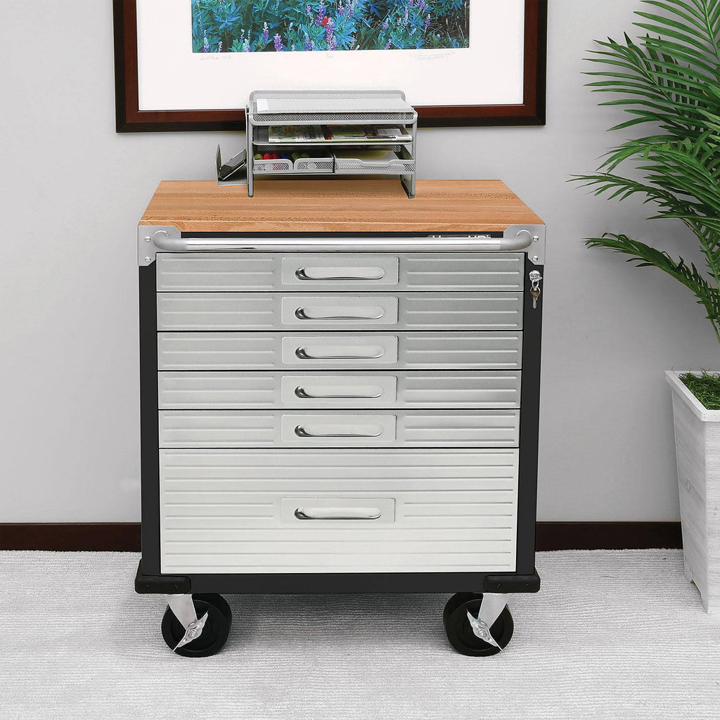 6-drawer Rolling Cabinet B9443