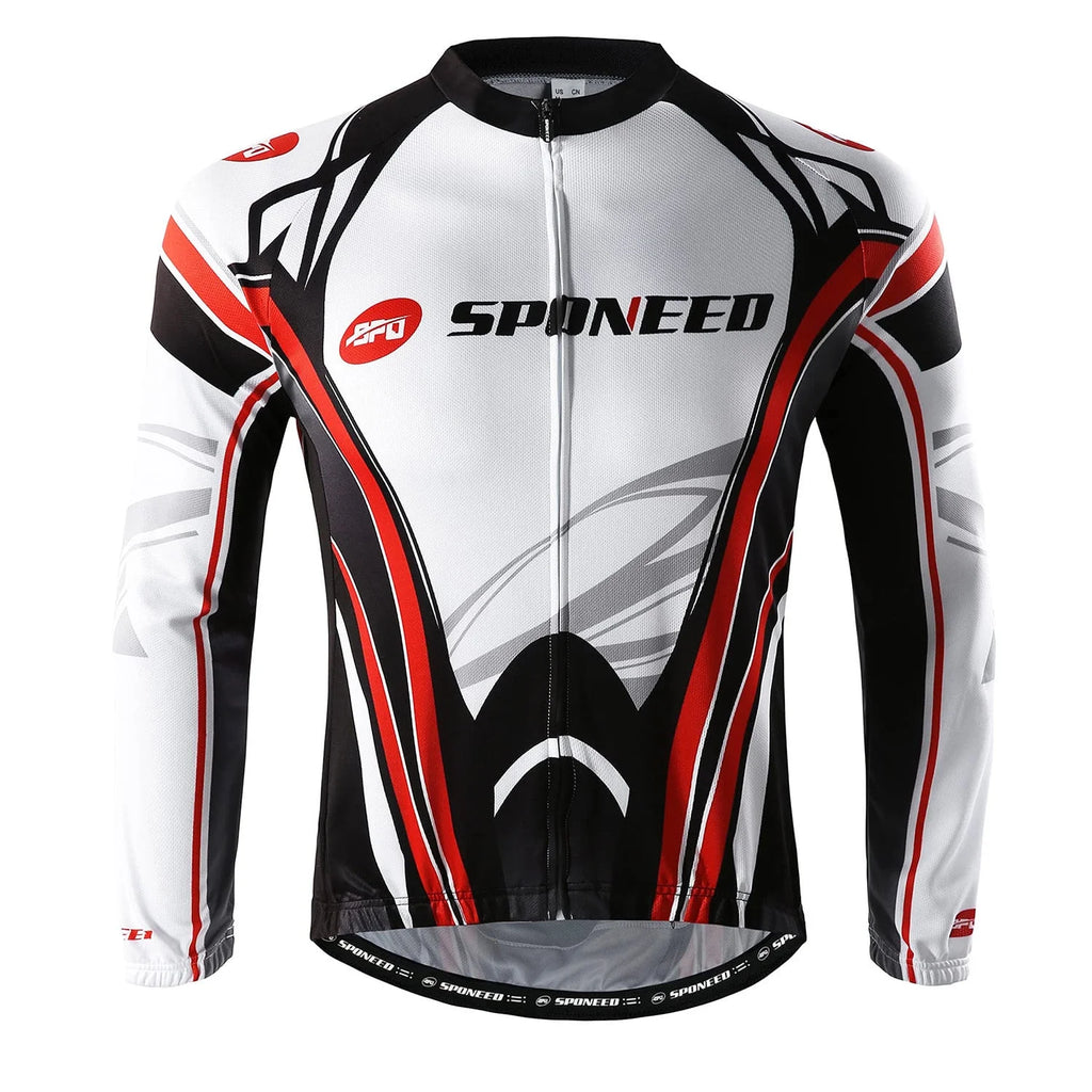 Red XL Full Zipper Cycling Jersey P913
