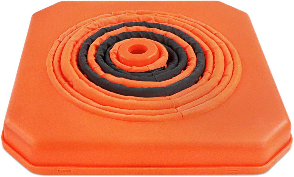 4 Pack Orange Collapsible Traffic Cones with LED Light B642