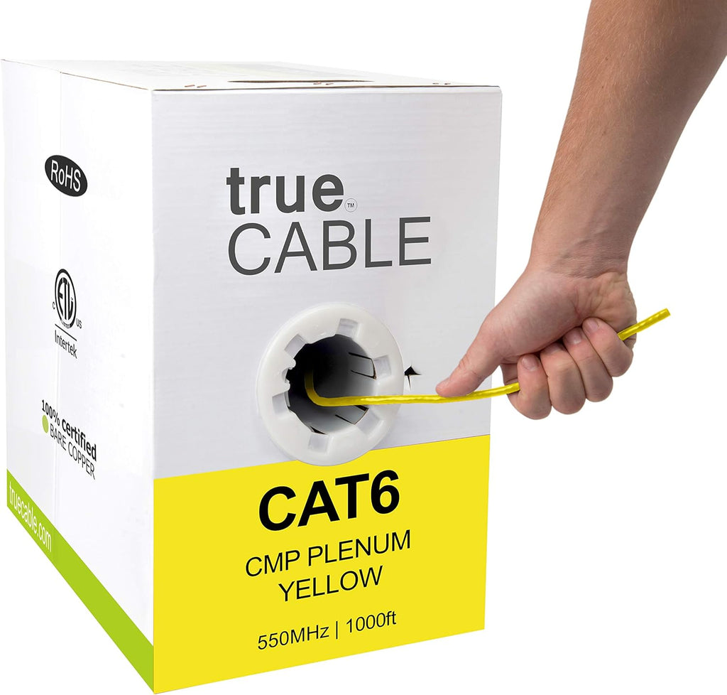 1000ft Green 23AWG 4 Pair Solid Bare Copper Bulk Ethernet Cable C3109
