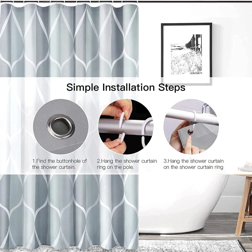 Camping Tent Shower Curtain 66x72 inch Z883257
