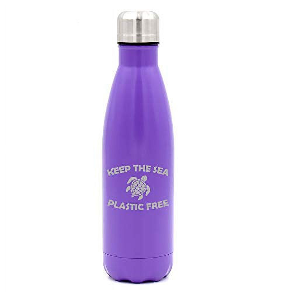 17 oz. Double Wall Vacuum Insulated Stainless Steel Water Bottle Travel Mug Cup (Purple) N697888
