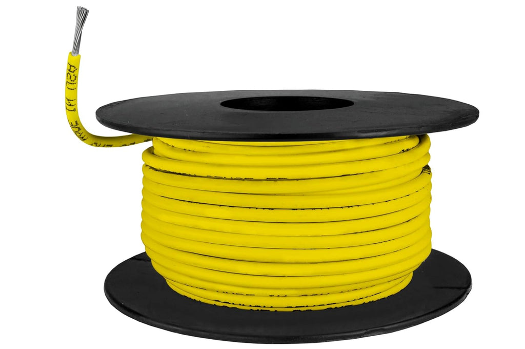 Tinned Copper Marine Wire - 2 x 100 Feet (200 Feet Total) - Yellow S476