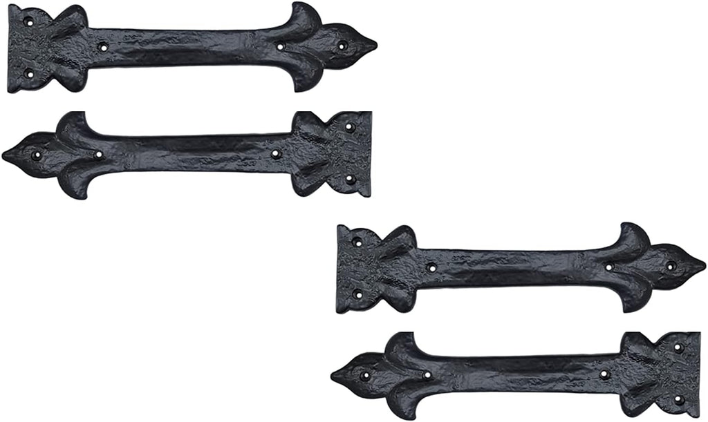 Antique Cast Iron Strap T Hinge, 7.9" x 2 Pack, Rust Living Finish K6088