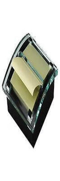 Clear Top Pop-up Note Dispenser, 3 x 3 Super Sticky Canary Notes X924589